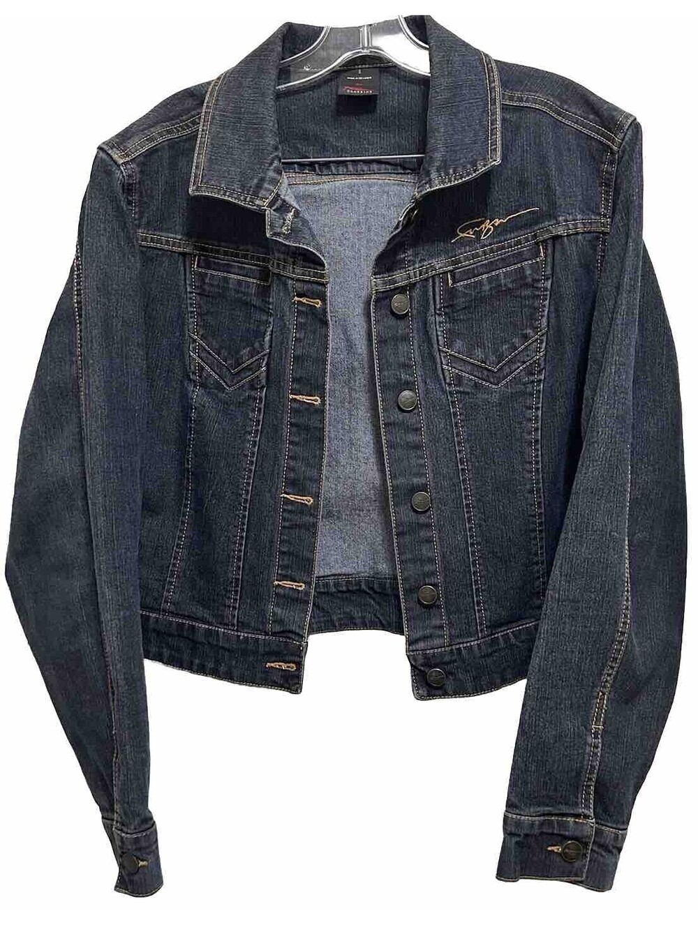 Vintage FUBU Classic Denim Jacket Size 2X Long Sleeve Streetwear Hip Hop